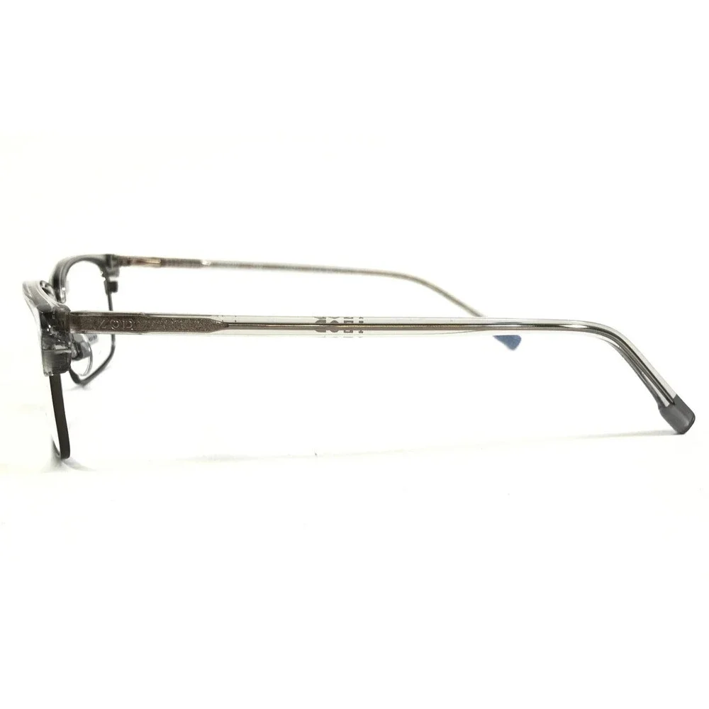 IZOD Eyeglasses Frames IZ2091 GREY CRYSTAL Rectangle Full Rim 56-17-150